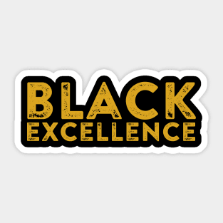 Black Excellence Gold | African American | Black Lives Sticker